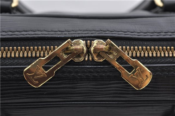 Auth Louis Vuitton Epi Porte Documents Voyage Briefcase Black M59162 LV 1372E