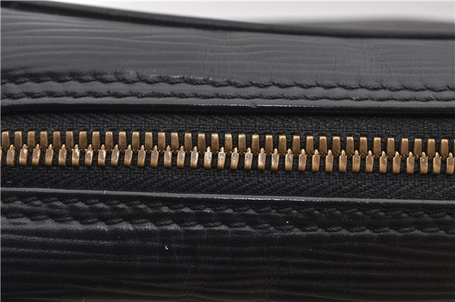 Auth Louis Vuitton Epi Porte Documents Voyage Briefcase Black M59162 LV 1372E