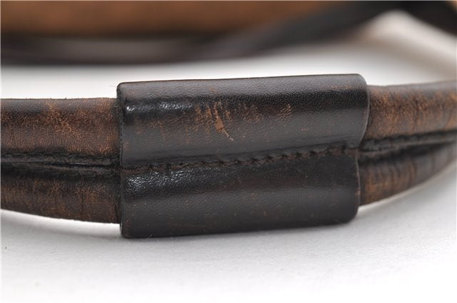 Authentic GUCCI Shoulder Hand Bag GG Canvas Leather 101292 Brown 1373E