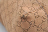 Authentic GUCCI Shoulder Hand Bag GG Canvas Leather 101292 Brown 1373E
