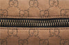Authentic GUCCI Shoulder Hand Bag GG Canvas Leather 101292 Brown 1373E