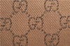 Authentic GUCCI Shoulder Hand Bag GG Canvas Leather 101292 Brown 1373E