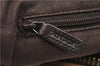 Authentic GUCCI Shoulder Hand Bag GG Canvas Leather 101292 Brown 1373E