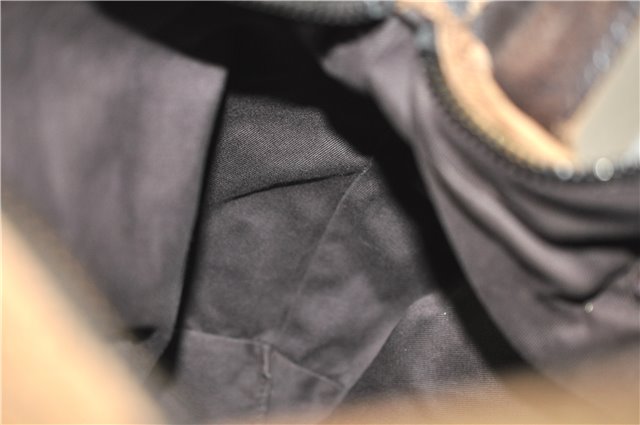 Authentic GUCCI Shoulder Hand Bag GG Canvas Leather 101292 Brown 1373E