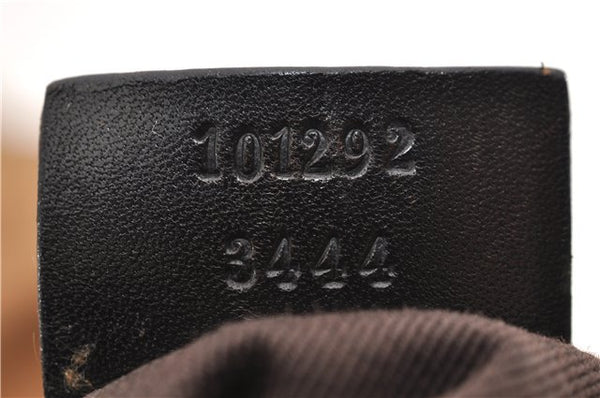 Authentic GUCCI Shoulder Hand Bag GG Canvas Leather 101292 Brown 1373E