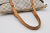 Authentic Louis Vuitton Damier Azur Totally PM Tote Bag White N41280 LV 1373I