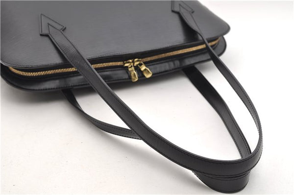 Authentic Louis Vuitton Epi Lussac Shoulder Bag Black M52282 LV 1374E