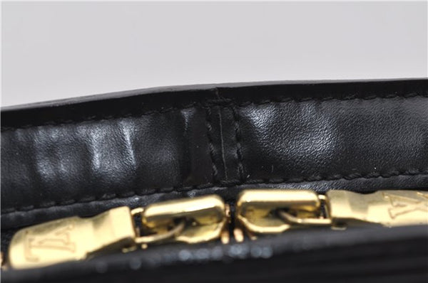 Authentic Louis Vuitton Epi Lussac Shoulder Bag Black M52282 LV 1374E