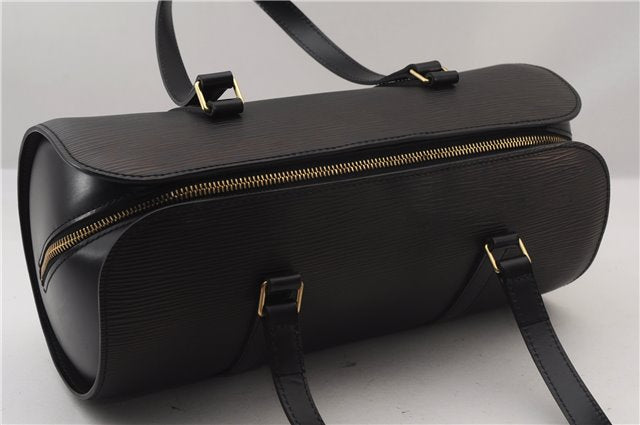 Authentic Louis Vuitton Epi Soufflot Black Hand Bag M52222 LV 1374F