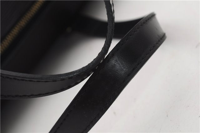 Authentic Louis Vuitton Epi Soufflot Black Hand Bag M52222 LV 1374F