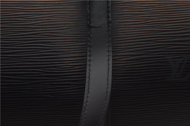 Authentic Louis Vuitton Epi Soufflot Black Hand Bag M52222 LV 1374F
