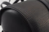 Authentic Louis Vuitton Epi Soufflot Black Hand Bag M52222 LV 1374F