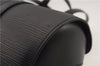 Authentic Louis Vuitton Epi Soufflot Black Hand Bag M52222 LV 1374F