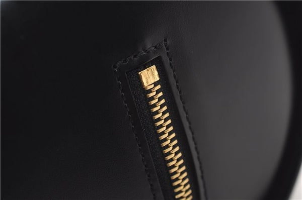 Authentic Louis Vuitton Epi Soufflot Black Hand Bag M52222 LV 1374F