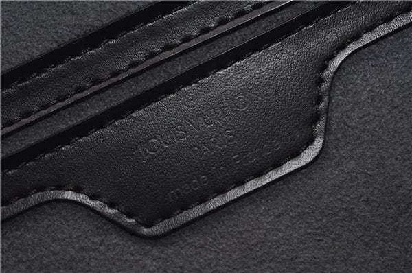Authentic Louis Vuitton Epi Soufflot Black Hand Bag M52222 LV 1374F