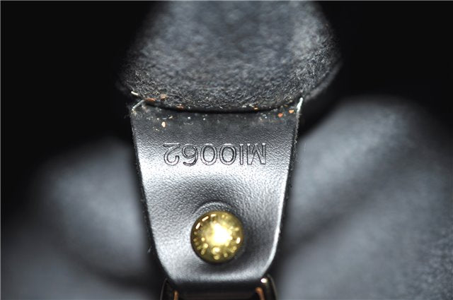 Authentic Louis Vuitton Epi Soufflot Black Hand Bag M52222 LV 1374F