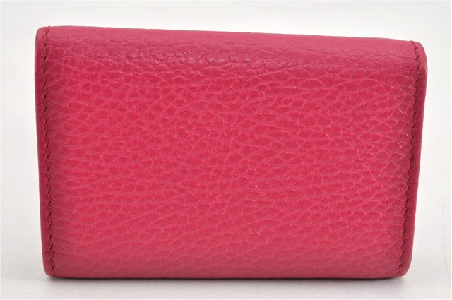 Authentic GUCCI Swing Vintage６Six Hooks Key Case Leather 354499 Pink 1374G