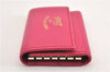 Authentic GUCCI Swing Vintage６Six Hooks Key Case Leather 354499 Pink 1374G