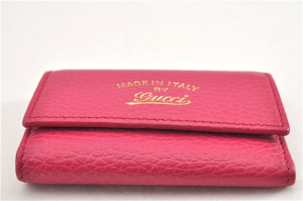 Authentic GUCCI Swing Vintage６Six Hooks Key Case Leather 354499 Pink 1374G