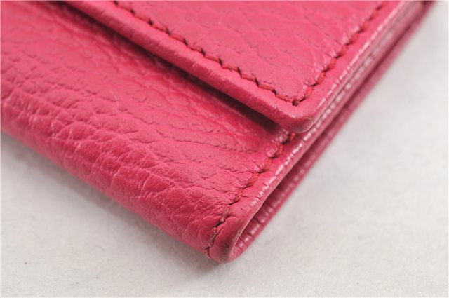 Authentic GUCCI Swing Vintage６Six Hooks Key Case Leather 354499 Pink 1374G