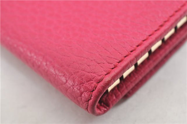 Authentic GUCCI Swing Vintage６Six Hooks Key Case Leather 354499 Pink 1374G