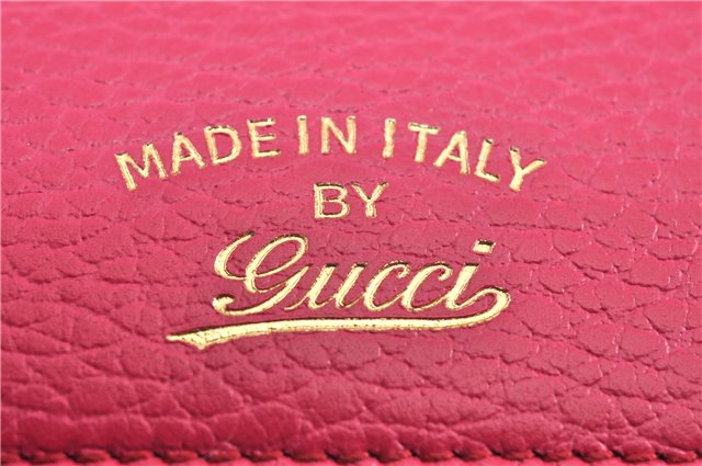 Authentic GUCCI Swing Vintage６Six Hooks Key Case Leather 354499 Pink 1374G