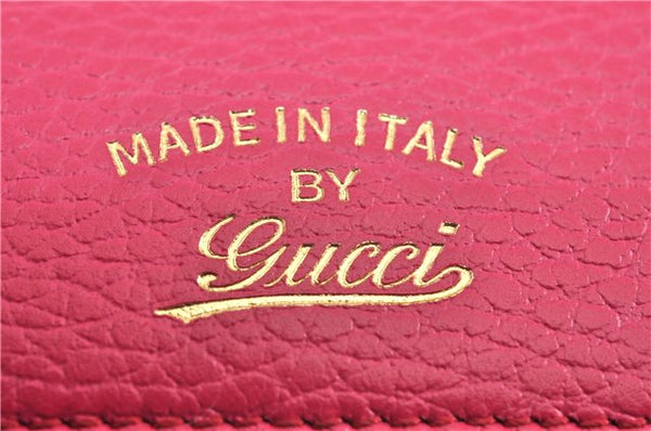 Authentic GUCCI Swing Vintage６Six Hooks Key Case Leather 354499 Pink 1374G