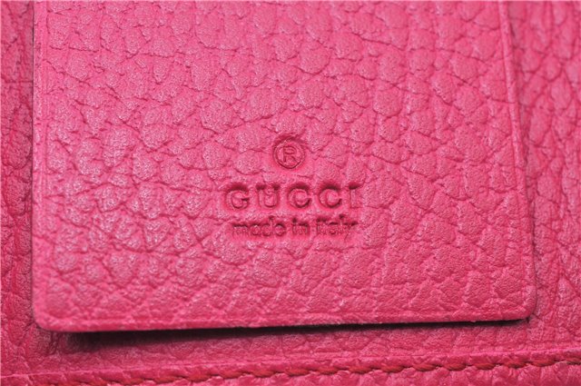 Authentic GUCCI Swing Vintage６Six Hooks Key Case Leather 354499 Pink 1374G