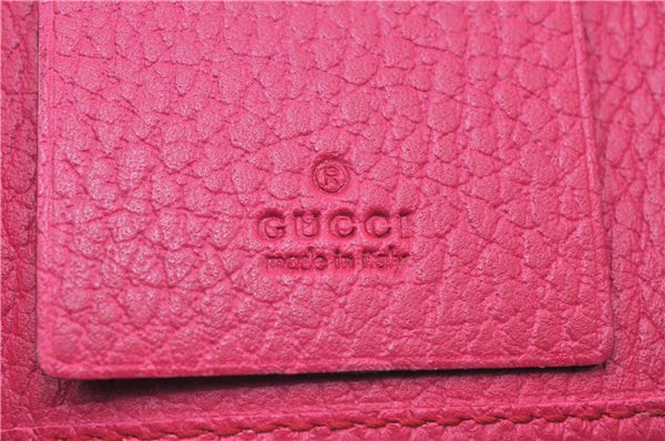 Authentic GUCCI Swing Vintage６Six Hooks Key Case Leather 354499 Pink 1374G