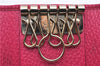 Authentic GUCCI Swing Vintage６Six Hooks Key Case Leather 354499 Pink 1374G