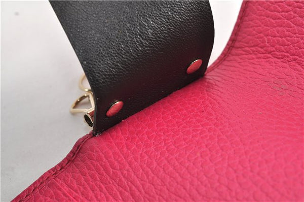 Authentic GUCCI Swing Vintage６Six Hooks Key Case Leather 354499 Pink 1374G