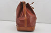 Authentic Louis Vuitton Epi Noe Bi-color Brown Drawstring Bag M44028 LV 1374I