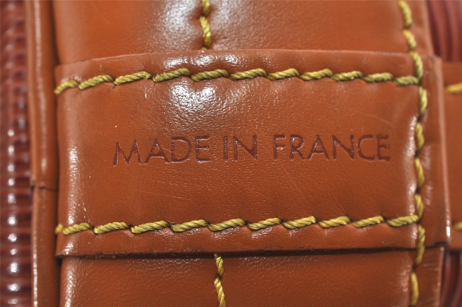 Authentic Louis Vuitton Epi Noe Bi-color Brown Drawstring Bag M44028 LV 1374I