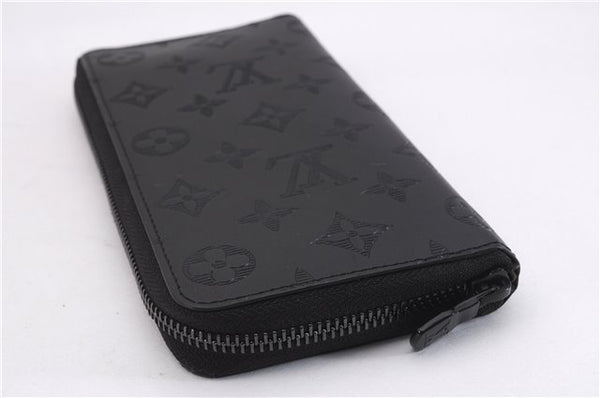 Authentic Louis Vuitton Monogram Shadow Zippy Wallet Vertical M62902 Box 1376F