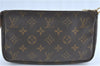 Authentic Louis Vuitton Monogram Pochette Accessoires Pouch M51980 LV 1377B