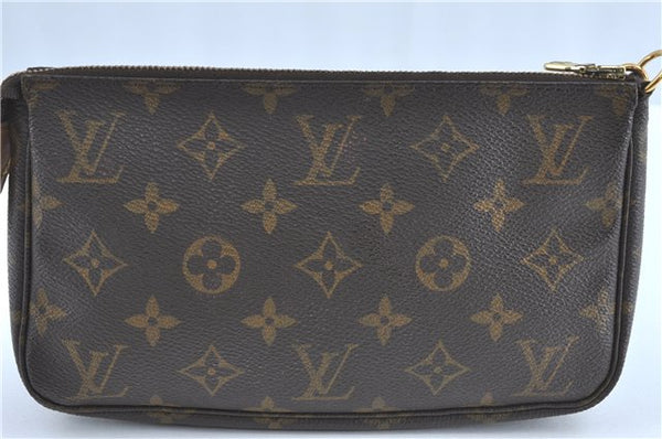 Authentic Louis Vuitton Monogram Pochette Accessoires Pouch M51980 LV 1377B