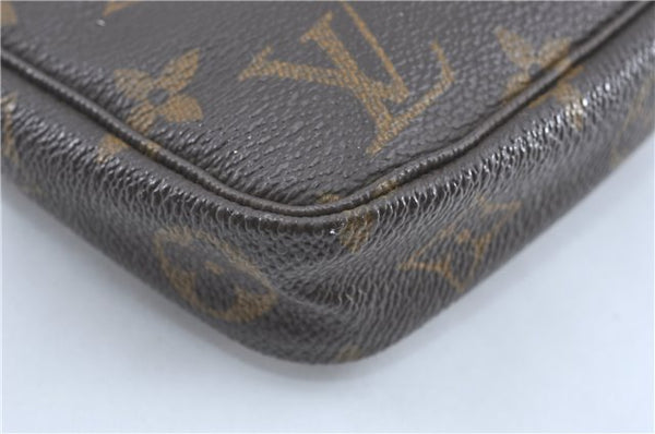 Authentic Louis Vuitton Monogram Pochette Accessoires Pouch M51980 LV 1377B