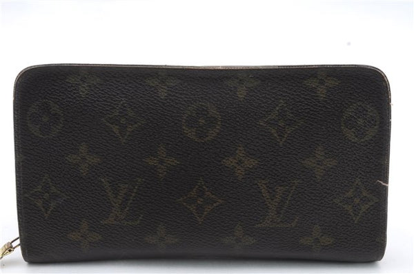 Auth Louis Vuitton Monogram Porte Monnaie Zip Purse Long Wallet M61727 LV 1377D