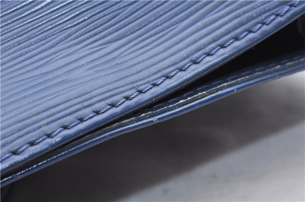 Authentic Louis Vuitton Epi Mandara PM Shoulder Bag Purse Blue M5893G LV 1377E