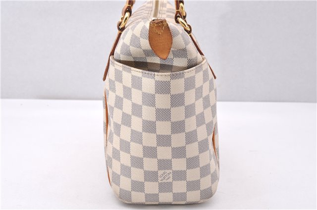 Authentic Louis Vuitton Damier Azur Totally PM Tote Bag White N41280 LV 1377F