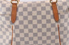 Authentic Louis Vuitton Damier Azur Totally PM Tote Bag White N41280 LV 1377F