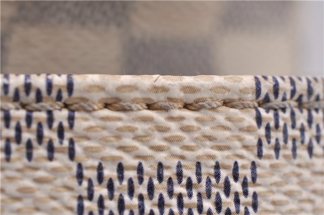 Authentic Louis Vuitton Damier Azur Totally PM Tote Bag White N41280 LV 1377F