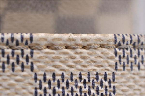 Authentic Louis Vuitton Damier Azur Totally PM Tote Bag White N41280 LV 1377F