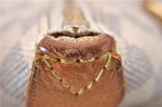 Authentic Louis Vuitton Damier Azur Totally PM Tote Bag White N41280 LV 1377F