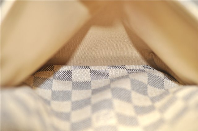 Authentic Louis Vuitton Damier Azur Totally PM Tote Bag White N41280 LV 1377F