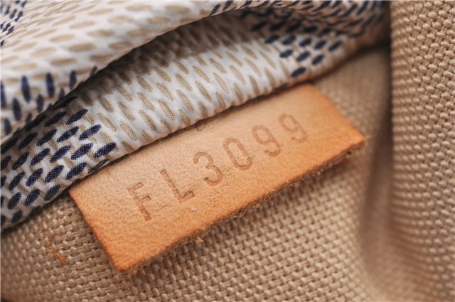 Authentic Louis Vuitton Damier Azur Totally PM Tote Bag White N41280 LV 1377F