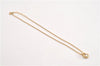 Authentic Christian Dior Gold Tone Chain Pendant Necklace CD 1377G