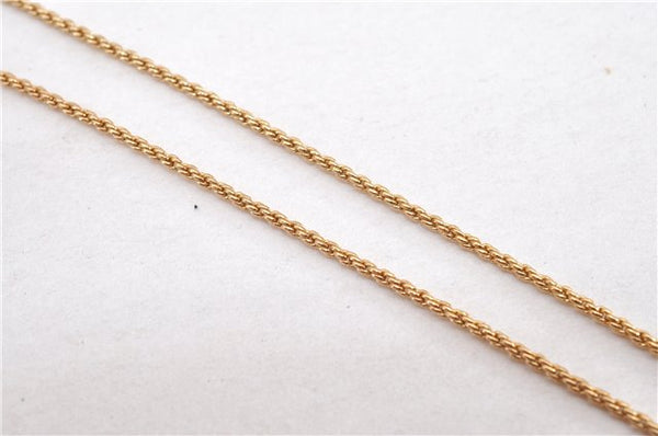 Authentic Christian Dior Gold Tone Chain Pendant Necklace CD 1377G