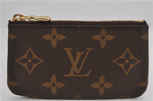 Authentic Louis Vuitton Monogram Pochette Cles Coin Purse Case M62650 Box 1378F