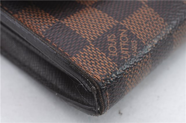 Authentic Louis Vuitton Damier Portefeuille Sistina Purse Wallet N61747 LV 1379D